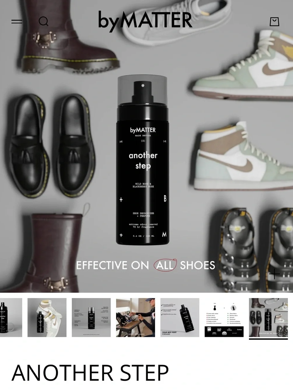 New Another Step Shoe Deodorizer Perfume by Matter extreme odour removal 72 hour